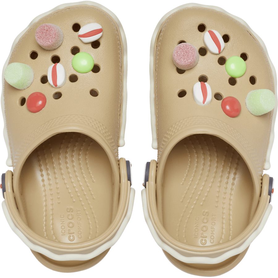 Beige Toddlers Classic Gingerbread Clog - Top - Crocs
