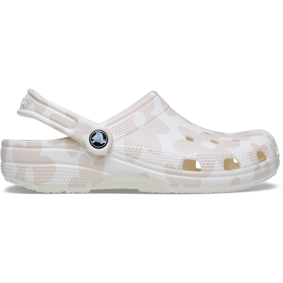 Chalk/Multi Classic Pop Petals Clog - Zijkant - Crocs