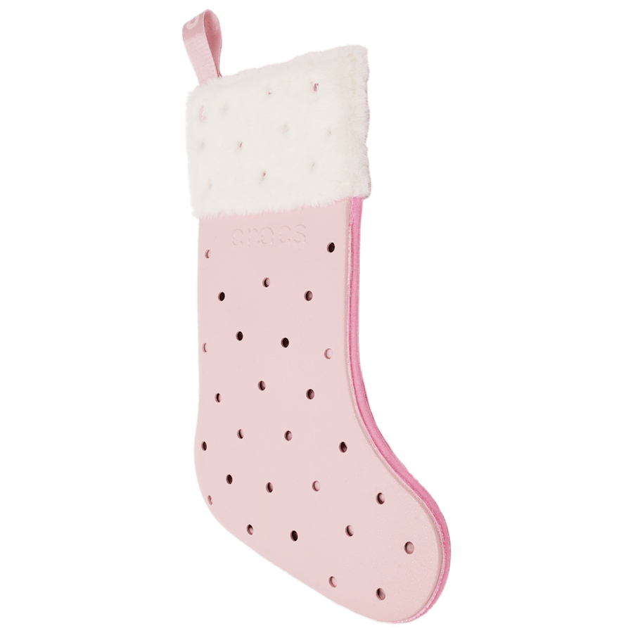 Paillettes Roses Christmas Stocking - Dessus - Crocs