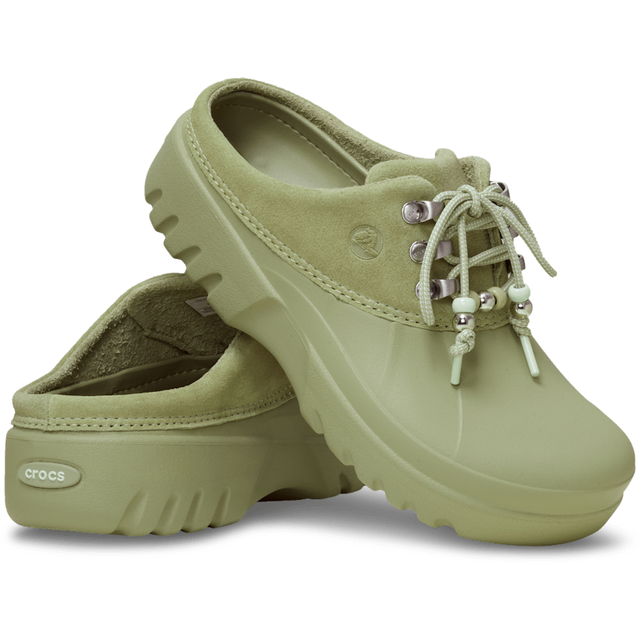 Vert tactique Axle Suede Mule - Paire - Crocs