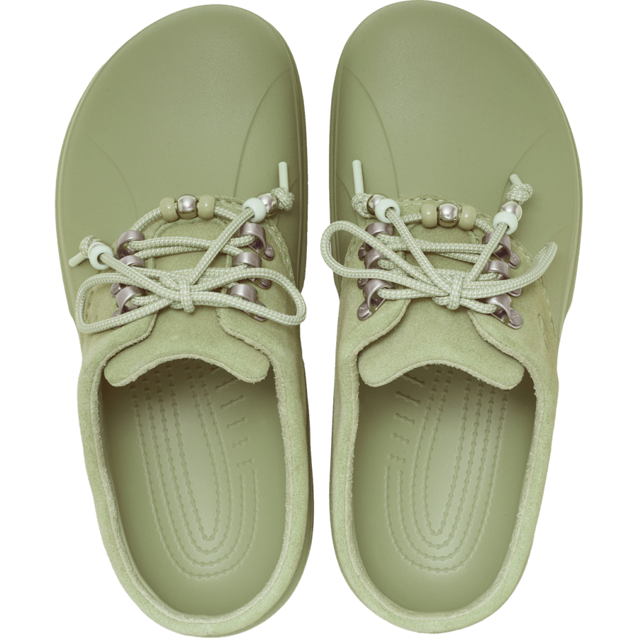 Vert tactique Axle Suede Mule - Dessus - Crocs