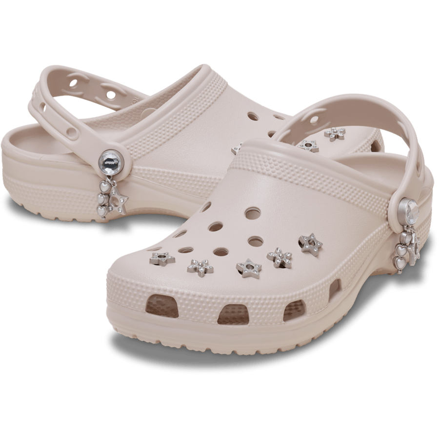 Cocoa Crème Classic Edgy Beading Clog - Pari - Crocs