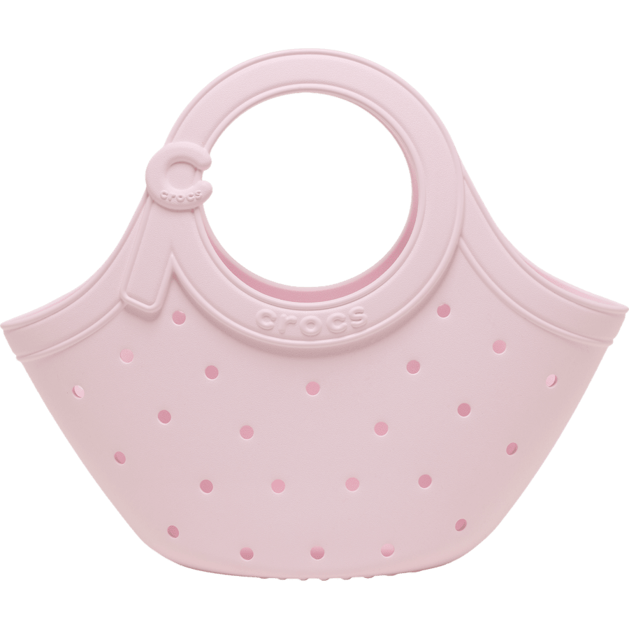 Pink Milk Crocs Medium Handle Tote - Side - Crocs