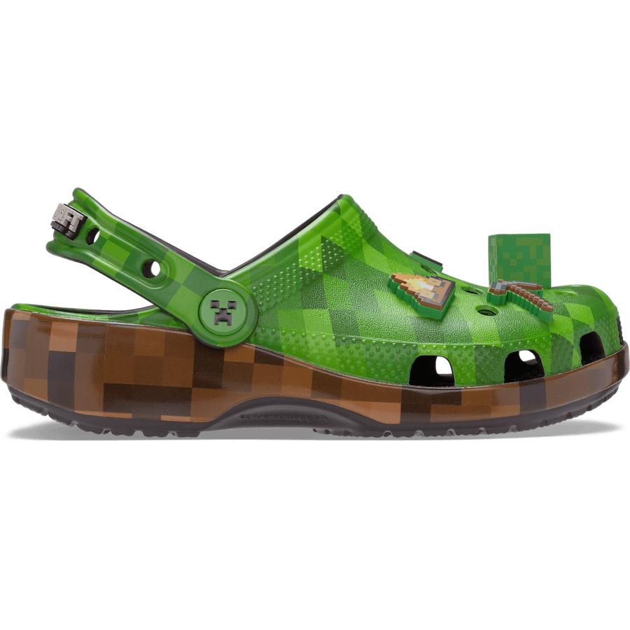 Multi Kids’ Minecraft Green Classic Clog - Côté - Crocs