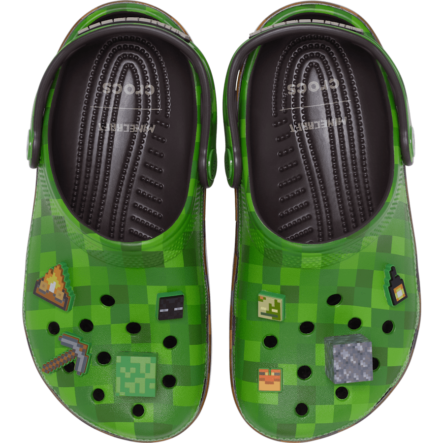 Multi Kids’ Minecraft Green Classic Clog - Dessus - Crocs