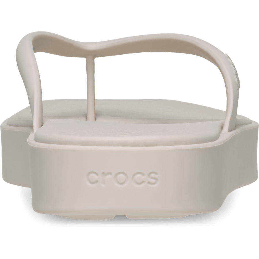Cocoa Crème Miami Square Flatform Flip - Zurück - Crocs
