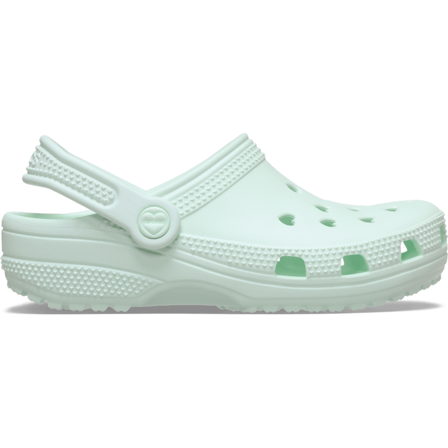 Crocs Kids' Classic Hearts Cut Out Clog — Retro Ice