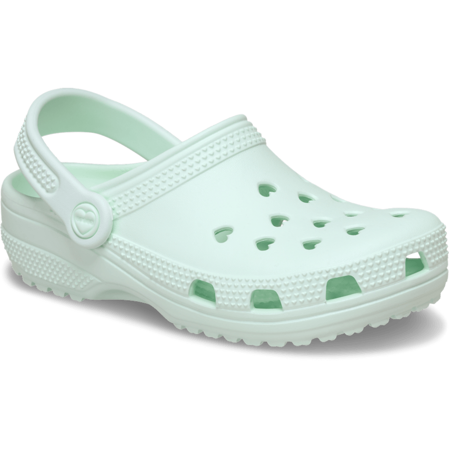Crocs Kids' Classic Hearts Cut Out Clog — Retro Ice