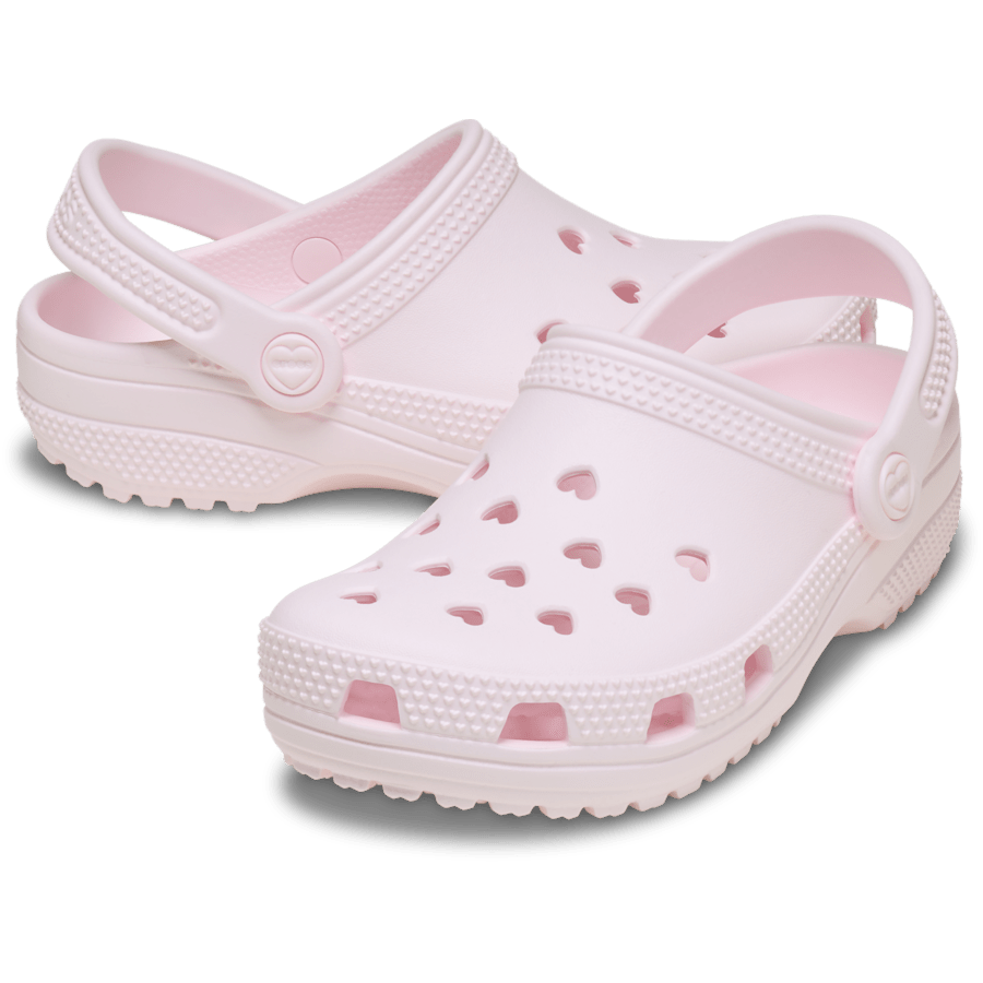 Crocs Kids' Classic Hearts Cut Out Clog — Bubble Ice
