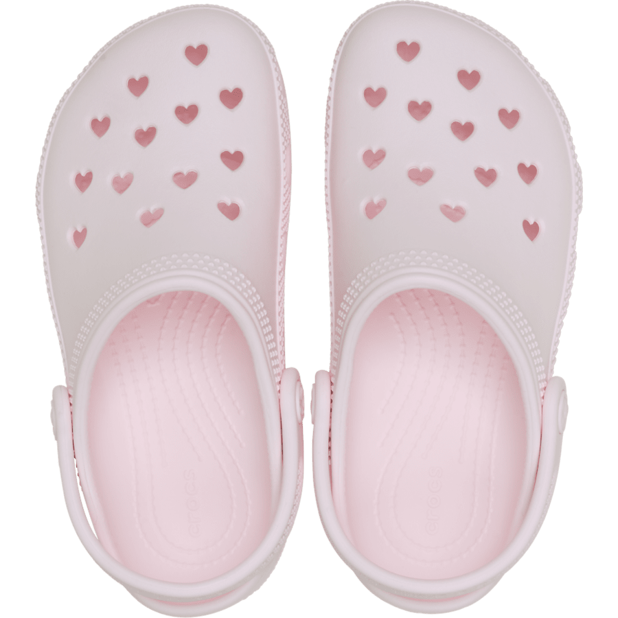 Crocs Kids' Classic Hearts Cut Out Clog — Bubble Ice