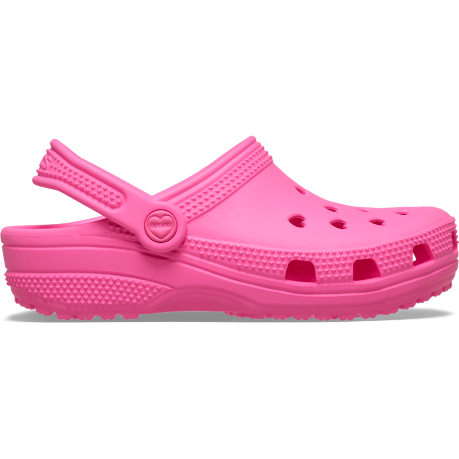 Pink Punch Kids' Classic Hearts Cut Out Clog - Sivu - Crocs