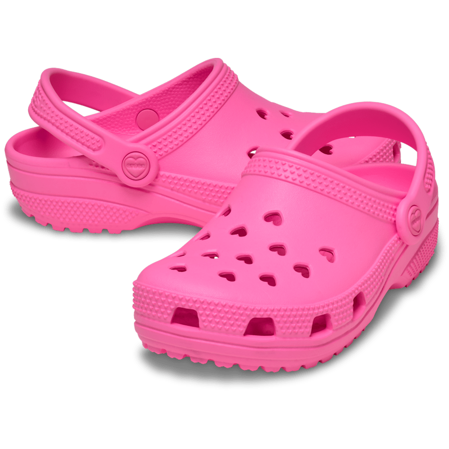 Pink Punch Kids' Classic Hearts Cut Out Clog - Pari - Crocs