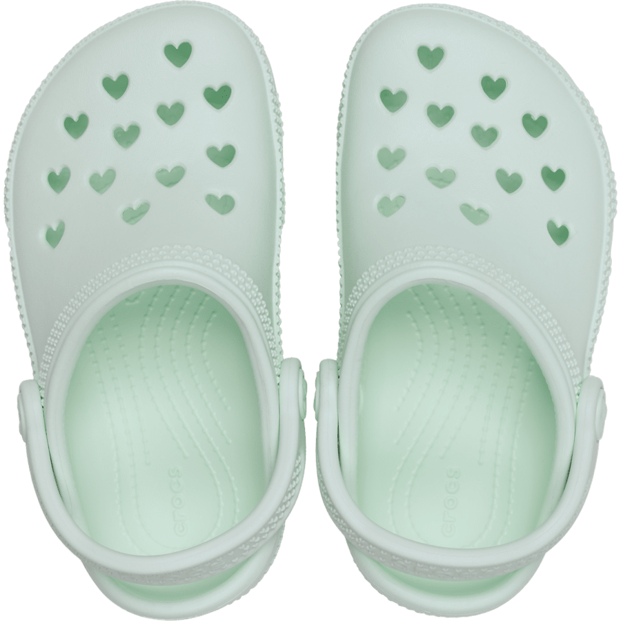 Couleur Toddler Classic Hearts Cut Out Clog - Dessus - Crocs
