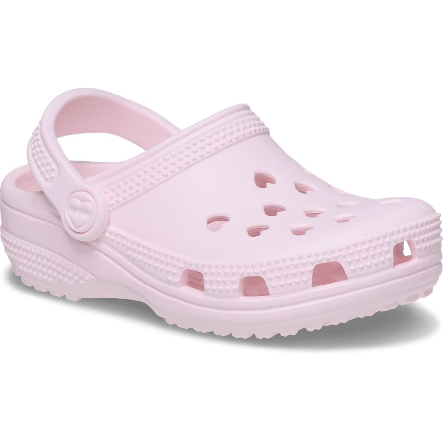 Bubble Ice Toddler Classic Hearts Cut Out Clog - Angle - Crocs