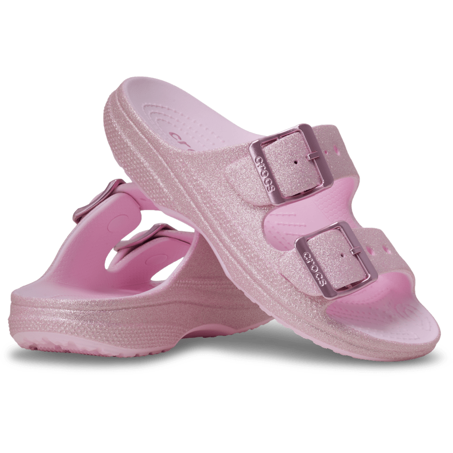Crocs Kids' Saturday Glitter Sandal — Pink Milk