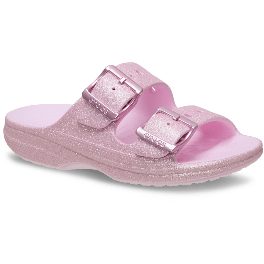 Crocs Kids' Saturday Glitter Sandal — Pink Milk