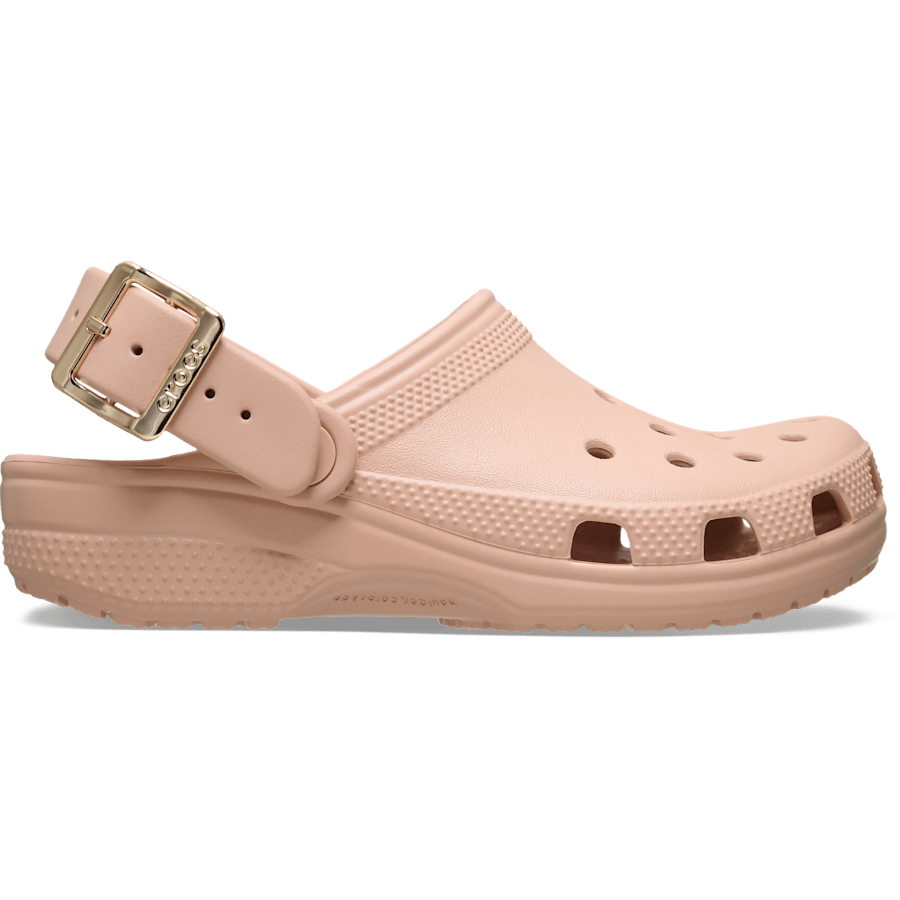 Blush Kids' Classic Metallic Buckle Clog - Sivu - Crocs