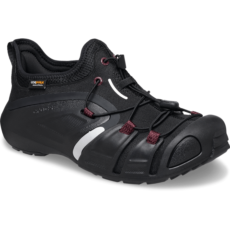 Black/Carbon Quick Trail Racer V2 Cordura - Angle - Crocs