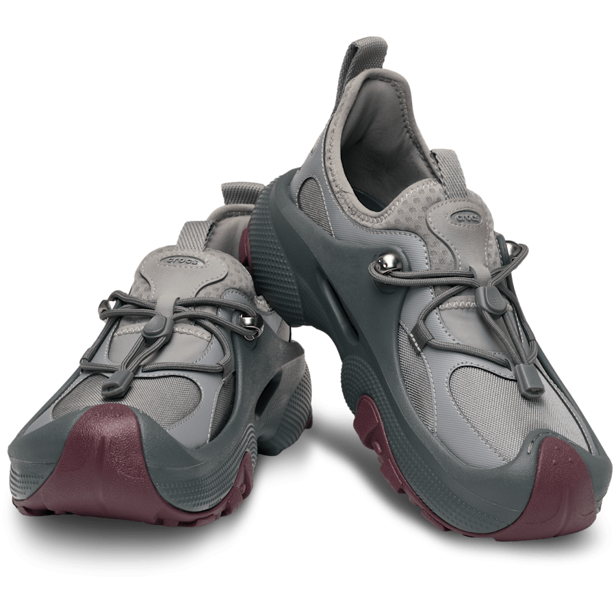 Smoke/Heritage Red Crocs Trailbreak 2 Tech SE Cordura - Pair - Crocs