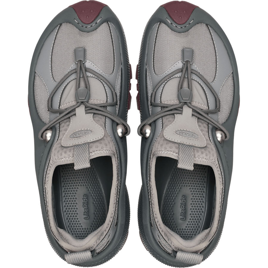 Smoke/Heritage Red Crocs Trailbreak 2 Tech SE Cordura - Top - Crocs