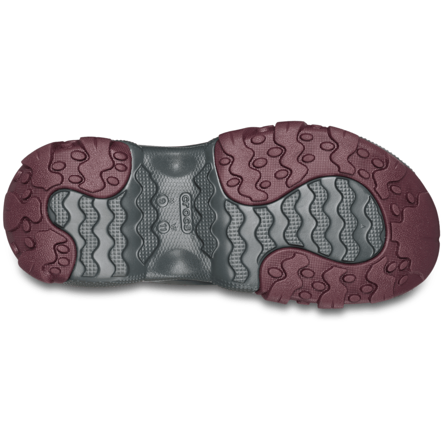 Smoke/Heritage Red Crocs Trailbreak 2 Tech SE Cordura - Bottom - Crocs