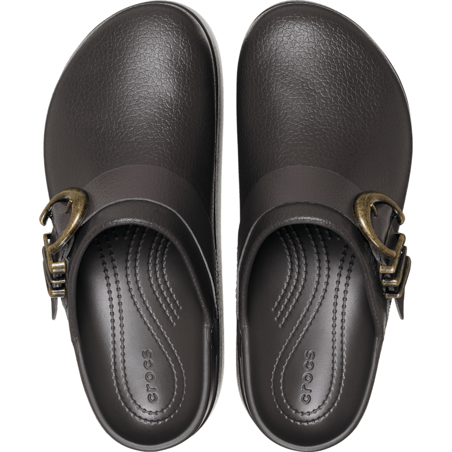 Espresso Dylan Platform Boho Buckle Clog - Top - Crocs