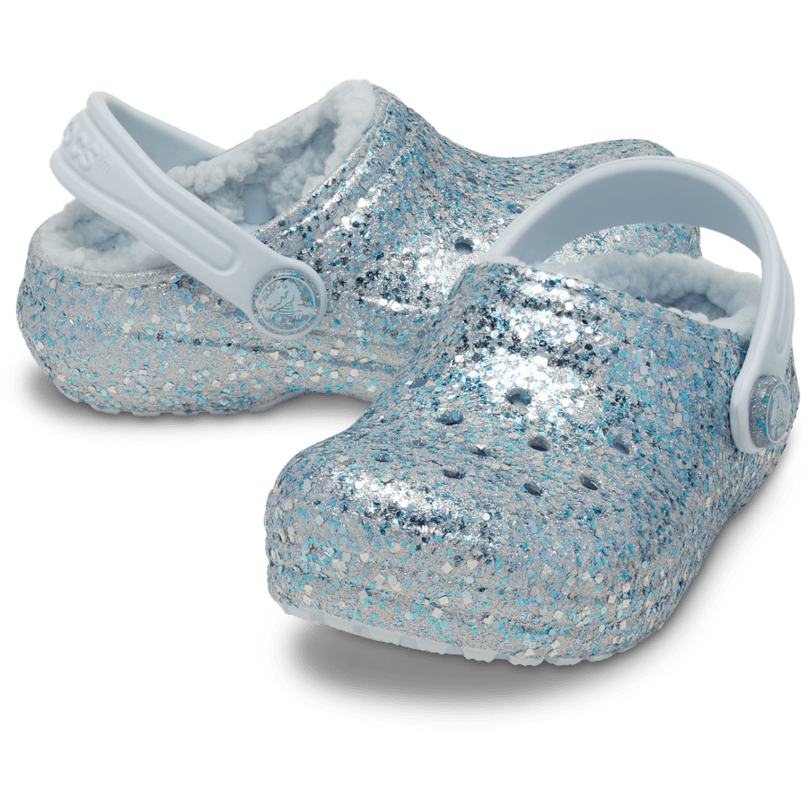 Sky Ice Toddlers Classic Dazzle Glitter Lined Clog - Pair - Crocs