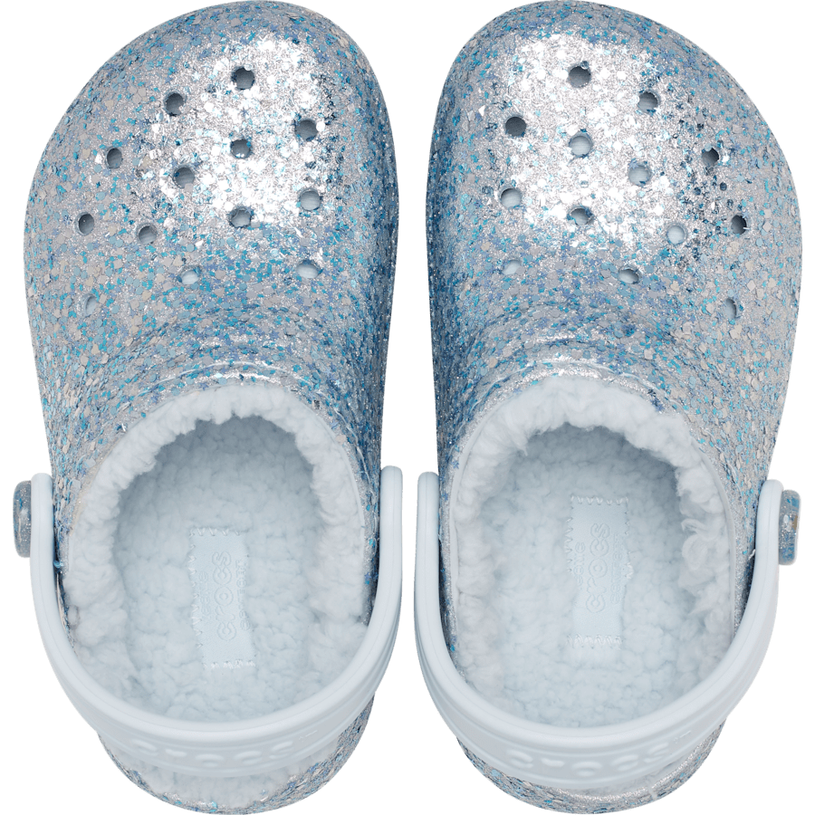 Sky Ice Toddlers Classic Dazzle Glitter Lined Clog - Top - Crocs