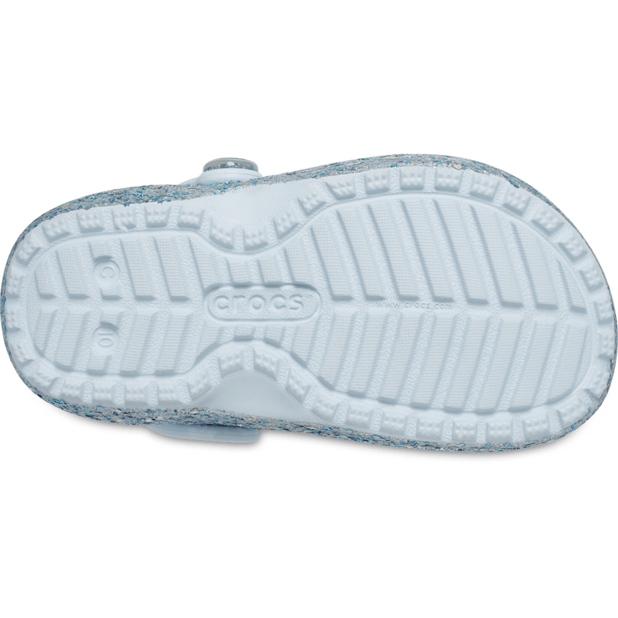 Sky Ice Toddlers Classic Dazzle Glitter Lined Clog - Bottom - Crocs