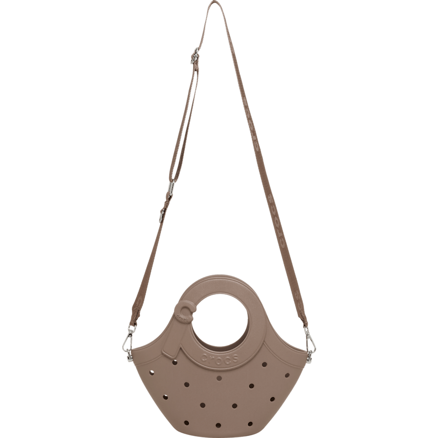 Latte Crocs Small Handle Tote - Side - Crocs