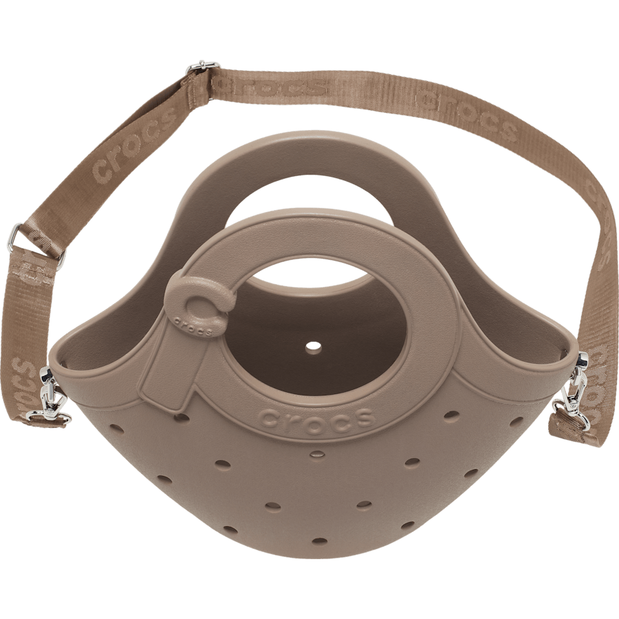 Latte Crocs Small Handle Tote - Top - Crocs