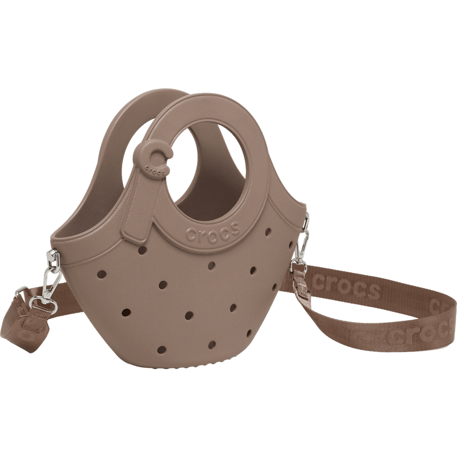 Latte Crocs Small Handle Tote - Bottom - Crocs