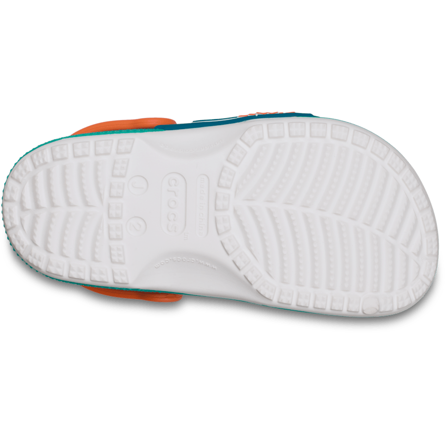 Multi Kids' NFL Miami Dolphins Graphic Classic Clog - Bottom - Crocs