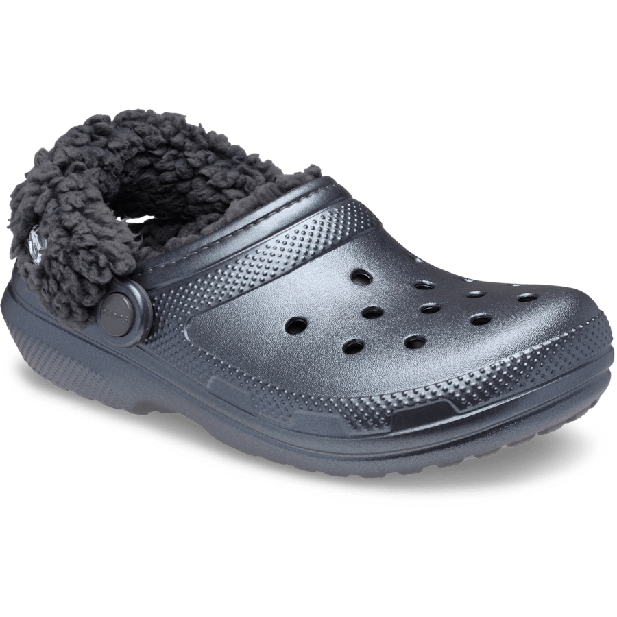 Colour Classic Fleece Lined Metallic Gems Clog - Angle - Crocs