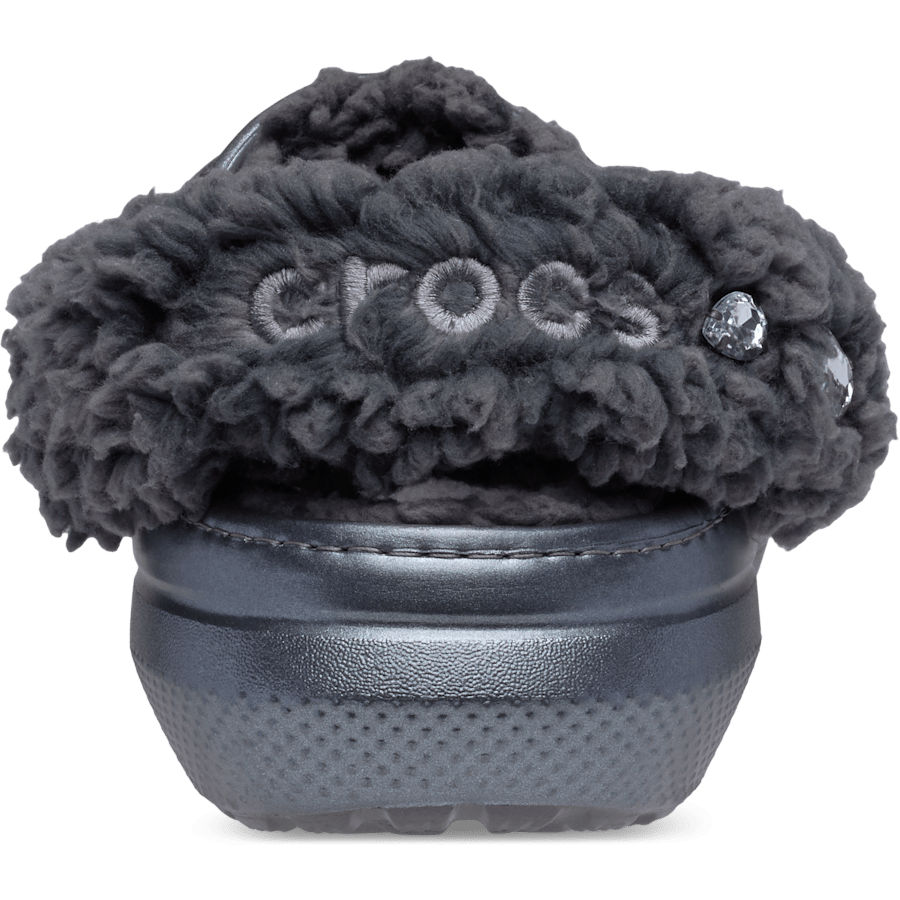 Colour Classic Fleece Lined Metallic Gems Clog - Back - Crocs
