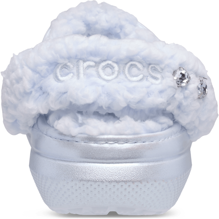 Colour Classic Fleece Lined Metallic Gems Clog - Back - Crocs