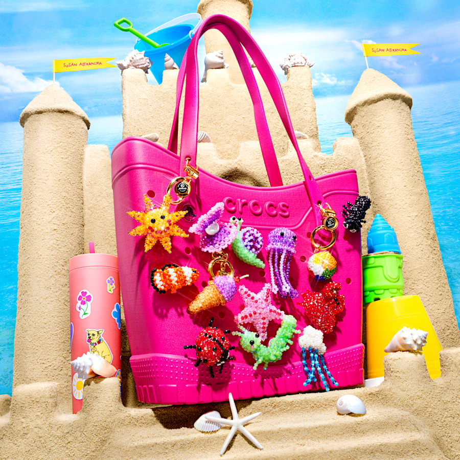 Multi Susan Alexandra x Crocs Beach Day Bag Charms 3 Pack - Lifestyle - Crocs