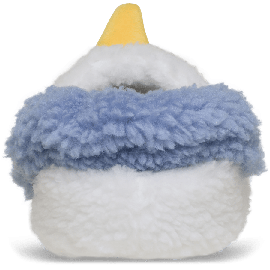Snow White/Astro Blue Toddlers Classic Cozzzy Snowman Slipper - Back - Crocs