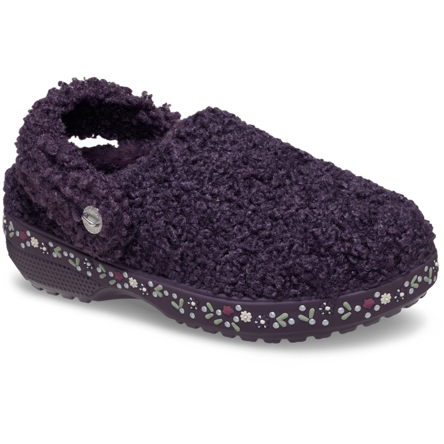 Currant Unfurgettable Floral Band Clog - Angle - Crocs