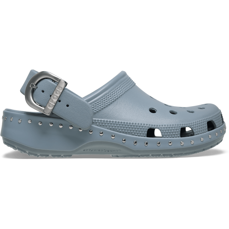 Concrete Classic Studded Buckle Clog - Side - Crocs