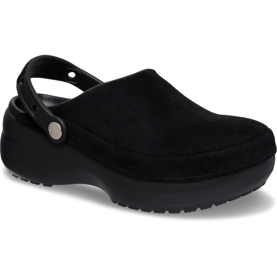 カラー クラフテッド プラットフォーム ヴィーガン スエード - アングル - Crocs