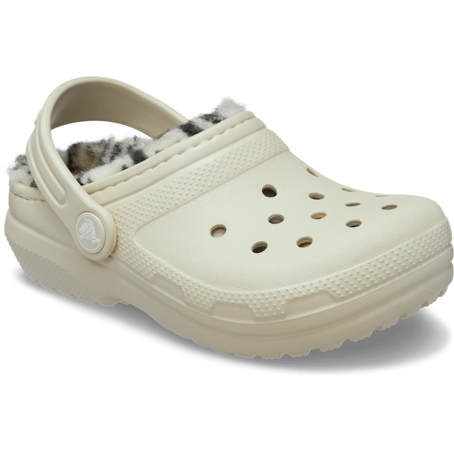 Bone Kids' Classic Plaid Lined Clog - Angle - Crocs