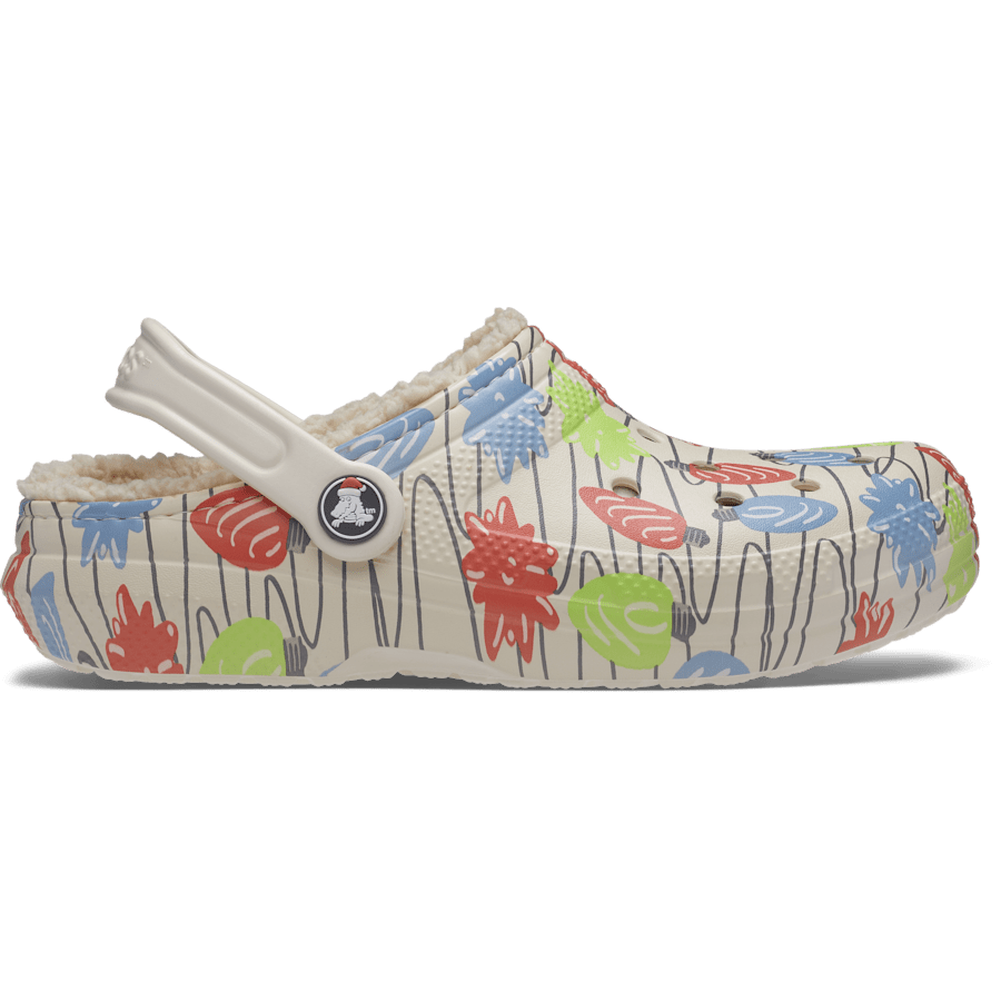 Summit White Classic Lined String Lights Clog - Side - Crocs