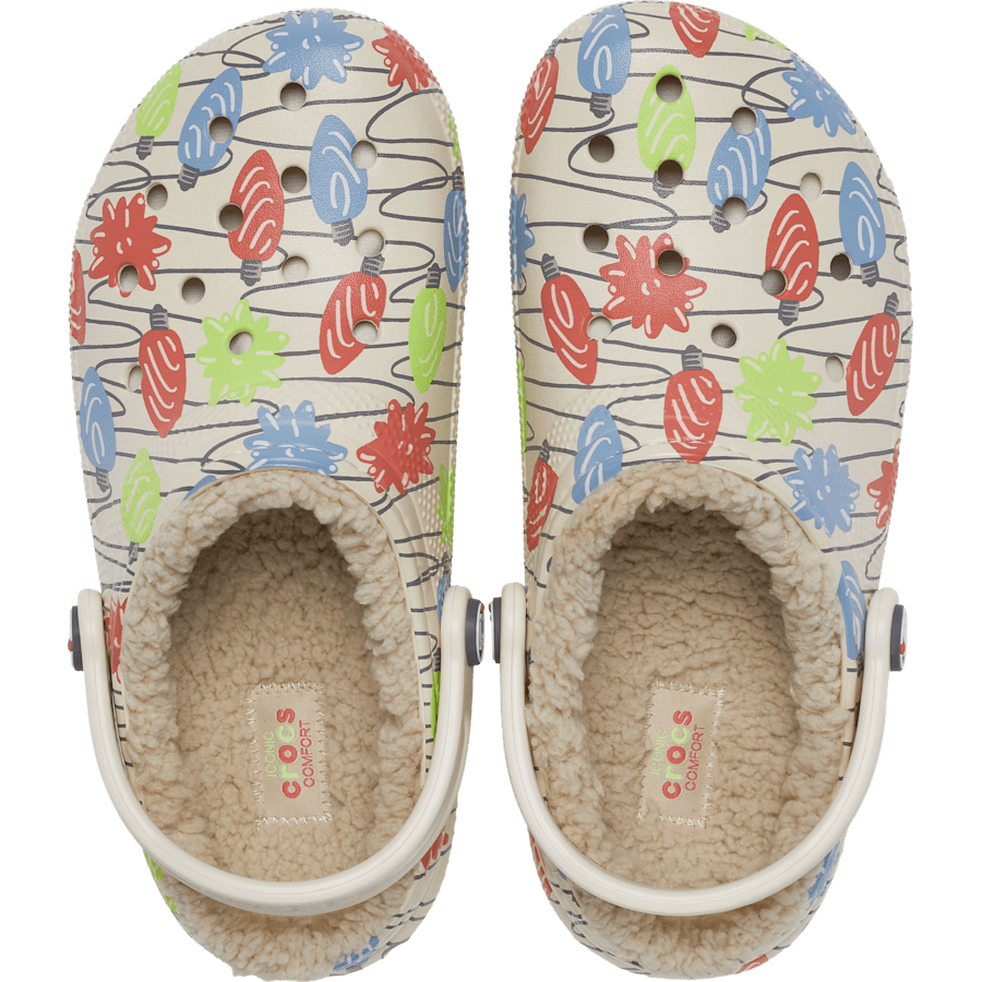 Summit White Classic Lined String Lights Clog - Top - Crocs