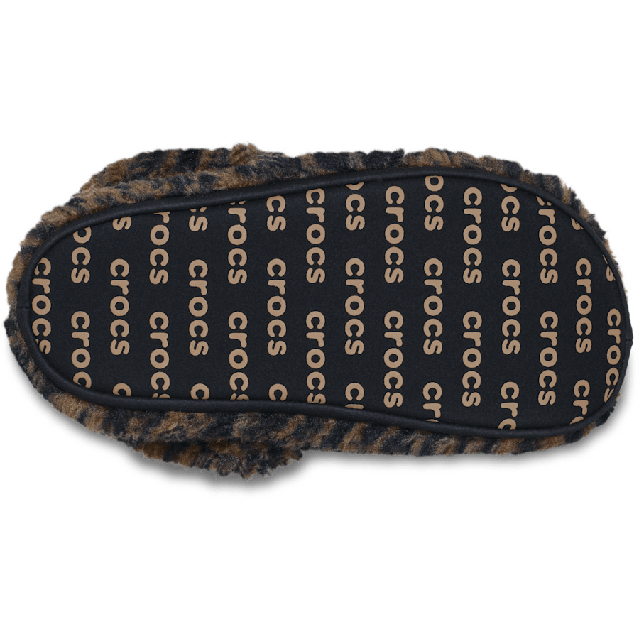 Léopard / Noir Toddlers Classic Leopard Fur Cozzzy Slipper - Dessous - Crocs
