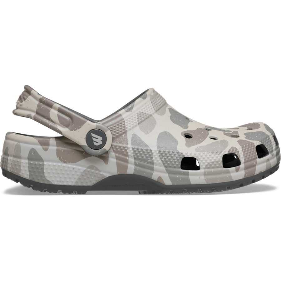 Multi Kids’ BURLEBO Deer Camo Classic Clog - Side - Crocs