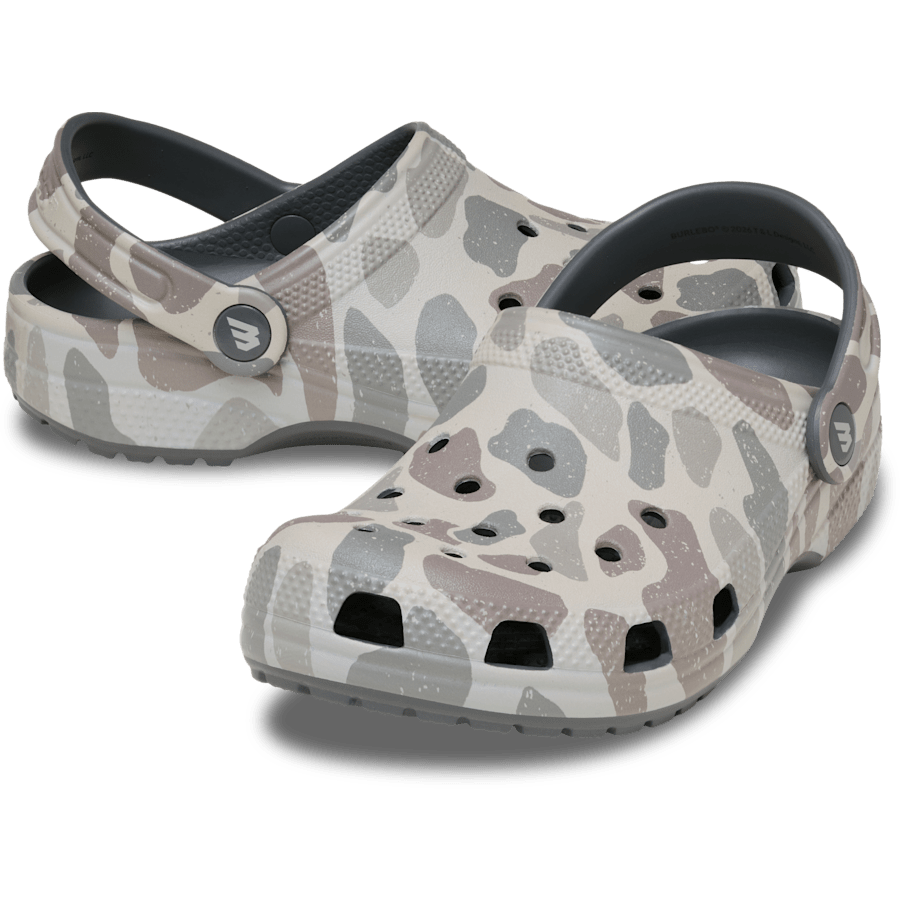 Multi Kids’ BURLEBO Deer Camo Classic Clog - Pair - Crocs