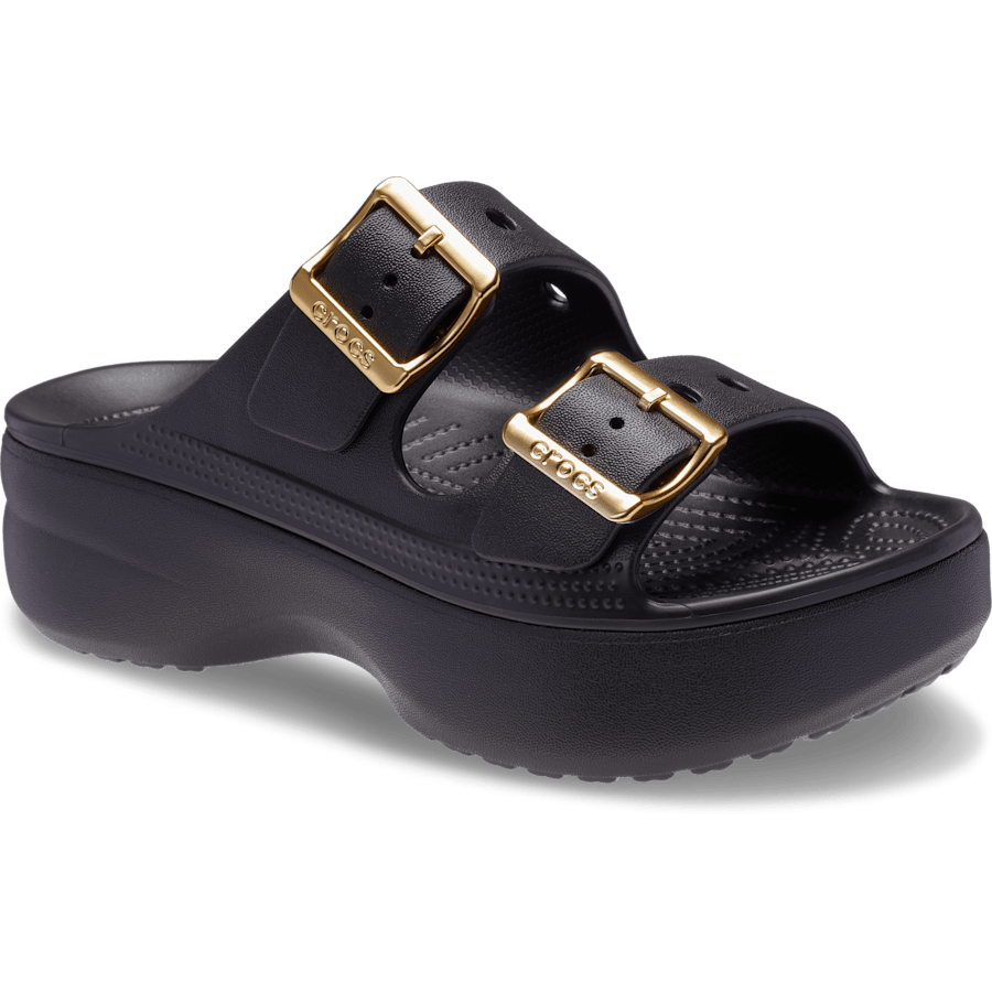 Color Women's Saturday Platform Metallic Buckle Sandal - Angle - Crocs
