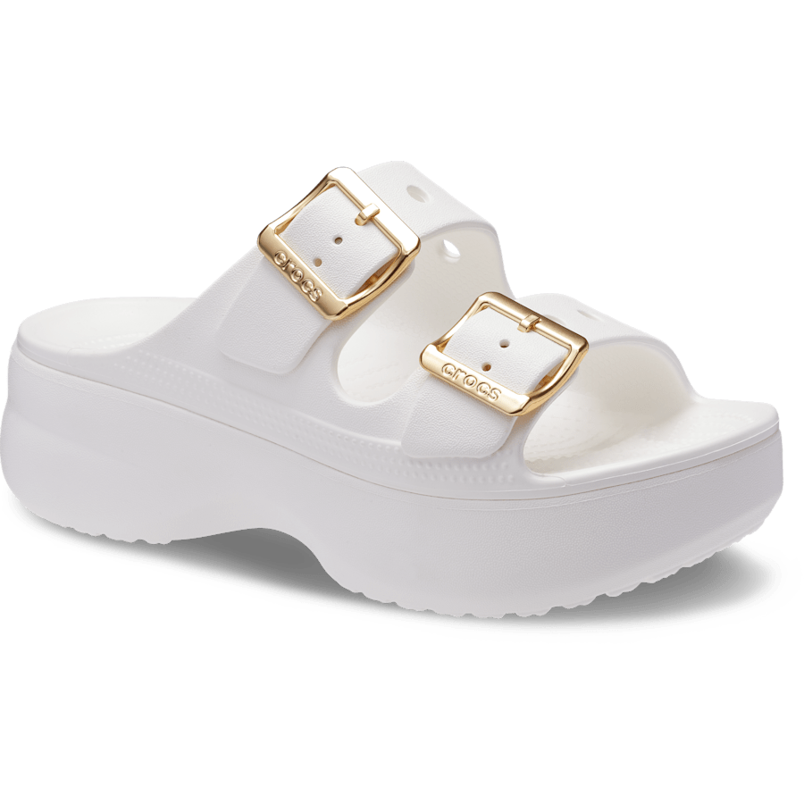 Color Women's Saturday Platform Metallic Buckle Sandal - Angle - Crocs