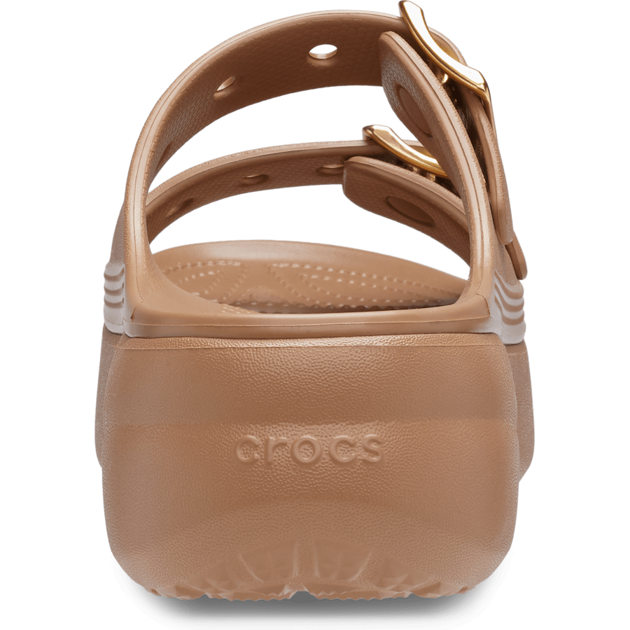 Color Women's Saturday Platform Metallic Buckle Sandal - Back - Crocs